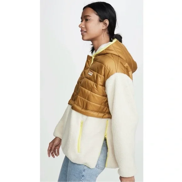 MOTHER Sher-Puff Zip Fleece Sherpa Pullover NEW - Picture 9 of 14